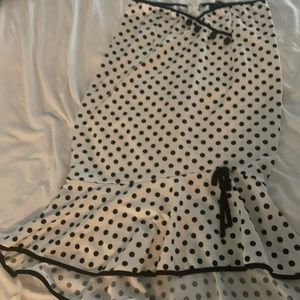 Over the knee skirt size12 Rockabilly 40's stretch